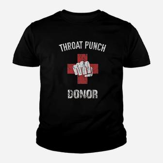 Throat Punch Donor Medic Youth T-shirt | Crazezy DE
