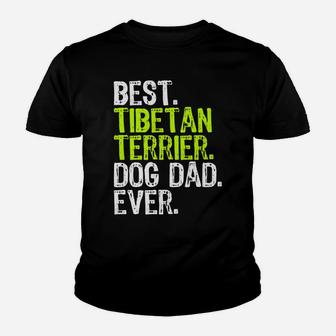 Tibetan Terrier Dog Dad Fathers Day Youth T-shirt | Crazezy CA