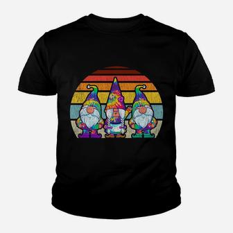 Tie Dye Gnomes Hippie Trippy Psychedelic Retro Vintage Gnome Youth T-shirt | Crazezy