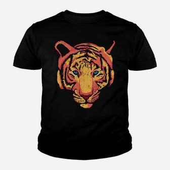 Tiger Zoo Zookeeper Animal Lover Retro Face Youth T-shirt | Crazezy DE