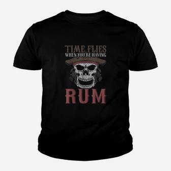 Time Flies When You Are Having Rum Drinking Youth T-shirt | Crazezy