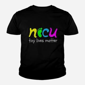 Tiny Lives Matter Nurse Nursing Youth T-shirt | Crazezy