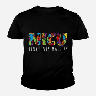 Tiny Lives Matters My Nicu Hero Prematurity Awareness Youth T-shirt | Crazezy