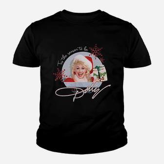 Tis The Season To Be Dolly Vintage Youth T-shirt | Crazezy