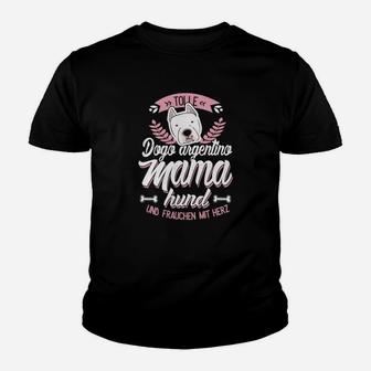 Tolle Dogo Argentino Mama Hund Kinder T-Shirt - Seseable