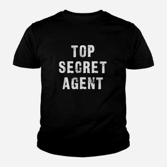 Top Secret Agent With Security Clearance Funny Spy Youth T-shirt | Crazezy