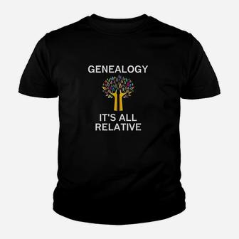 Tree Genealogy It Is All Relative Youth T-shirt | Crazezy