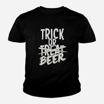 Trick Or Beer Youth T-shirt | Crazezy