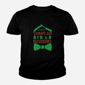 Trust Me Im A Barber Youth T-shirt - Monsterry