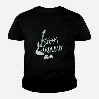 Tstars Baby Outfit St Patricks Day Irish Shamrock Guitar Youth T-shirt | Crazezy