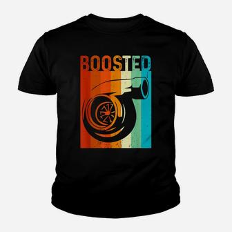 Turbo Car Boost Boosted Turbocharger Auto X Retro Race Youth T-shirt | Crazezy UK