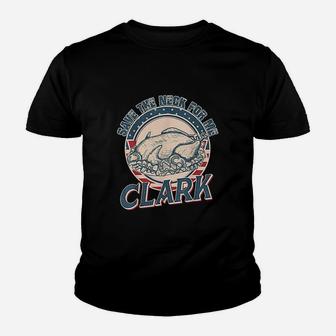 Turkey Save The Neck For Me Clark Vintage Youth T-shirt | Crazezy