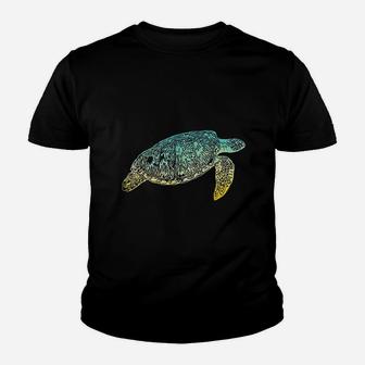 Turtle Sea Animal Diving Gift Turtle Youth T-shirt | Crazezy