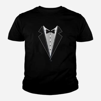 Tuxedo Bow Tie Youth T-shirt | Crazezy CA