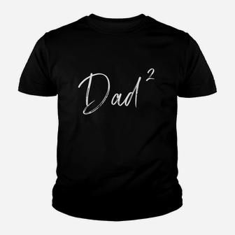 Twin Dad Squared Youth T-shirt | Crazezy