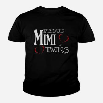 Twins Mimi Proud Mimi Of Twins Youth T-shirt | Crazezy