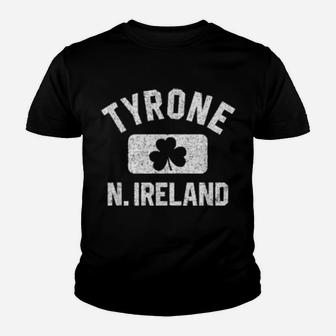 Tyrone N Ireland Gym Style Pink With Distressed White Print Youth T-shirt - Monsterry AU