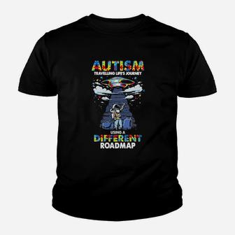Ufo Autism Travelling Life Youth T-shirt - Monsterry