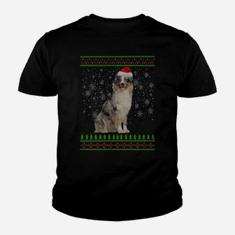 Ugly Christmas Aussie Dog Xmas Merry Christmas Gifts Sweatshirt Youth T-shirt | Crazezy CA