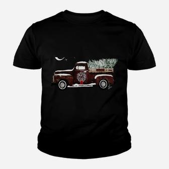 Ugly Sweater Christmas - Snowed Old Retro Christmas Pick Up Youth T-shirt | Crazezy DE