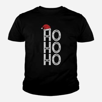 Ugly Xmas Merry Christmas Santa Claus Hat Snowflake Ho Ho Ho Youth T-shirt | Crazezy UK