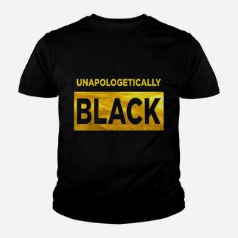 Unapologetically Black Youth T-shirt | Crazezy