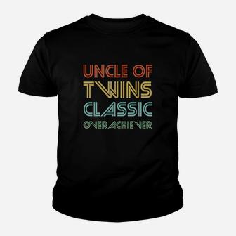 Uncle Of Twins Classic Overachiever Youth T-shirt | Crazezy