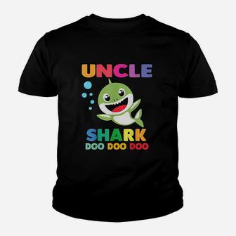 Uncle Shark Doo Doo Mommy Auntie Daddy Baby Youth T-shirt | Crazezy