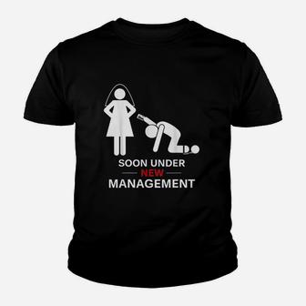 Under New Management Groom Bachelor Party Youth T-shirt | Crazezy