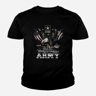 Us Army Since 1775 Eagle Usa American Flag Wings Youth T-shirt | Crazezy UK