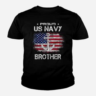 Us Navy Proud Brother - Proud Us Navy Brother Veteran Day Youth T-shirt | Crazezy
