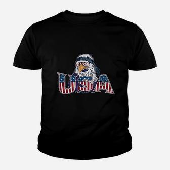 Usa Epic Patriot Bald Eagle 4Th Of July Patriotic Heather Royal Blue Youth T-shirt | Crazezy