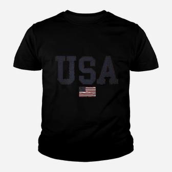 Usa Flag 4Th Of July Memorial Day Gift Youth T-shirt | Crazezy