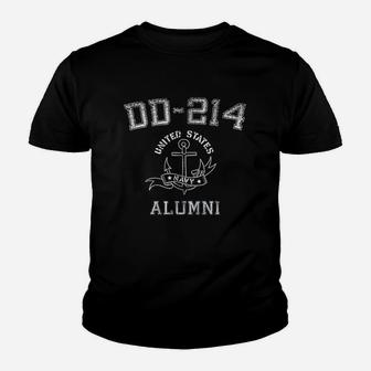Usa Flag Dd214 Us Distressed Navy Alumni Gifts Youth T-shirt | Crazezy AU