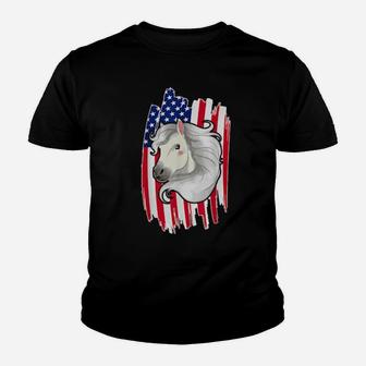 Usa Flag Horse 4Th Of July Patriotic Horse Youth T-shirt - Monsterry CA