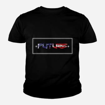 Usa Flag Inside Future Text Youth T-shirt | Crazezy