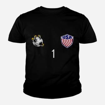 Usa Training Number 1 Front And Back Design Youth T-shirt | Crazezy CA
