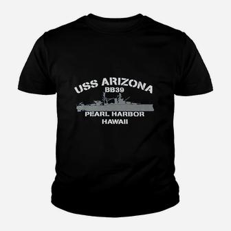 Uss Arizona Bb39 Youth T-shirt | Crazezy UK