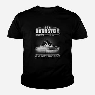 Uss Bronstein Ff 1037 She Will Live In Our Hearts Youth T-shirt - Thegiftio UK