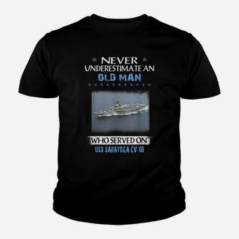Uss Saratoga Cv-60 Veterans Day Father Day Gift Youth T-shirt | Crazezy AU