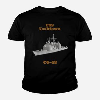 Uss Yorktown Cg-48 Navy Sailor Veteran Gift Youth T-shirt | Crazezy DE