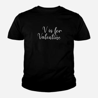 V Is For Valentine Vodka Youth T-shirt - Monsterry CA