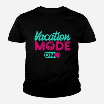 Vacation Mode Summer Vacation Youth T-shirt | Crazezy