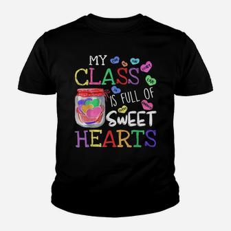 Valentines Day Gift For Teachers Cute Valentines Teacher Youth T-shirt | Crazezy