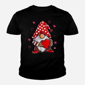 Valentine's Day Gnome Love Holding Red Heart Funny Gifts Youth T-shirt | Crazezy CA