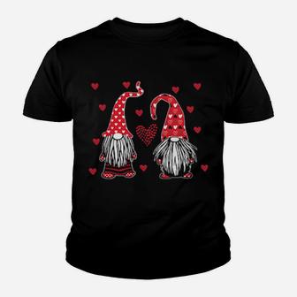 Valentine's Day Gnomes Valentine Gnome Couple Shirt Youth T-shirt - Monsterry