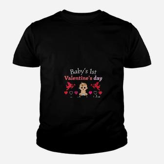 Valentines Day Pregnancy Announcement New Mom Baby Shower Youth T-shirt - Monsterry AU