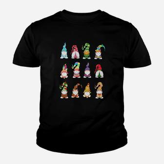 Valentines Gnome St Patrick Gnomies Easter Spring Gnomes Youth T-shirt | Crazezy DE