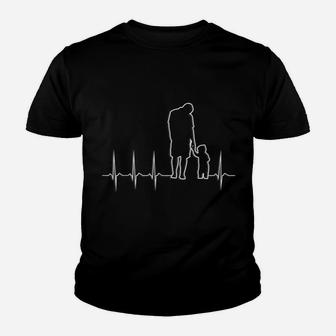 Vater Und Sohn Herzschlag Ekg Frequenz P Kinder T-Shirt - Seseable