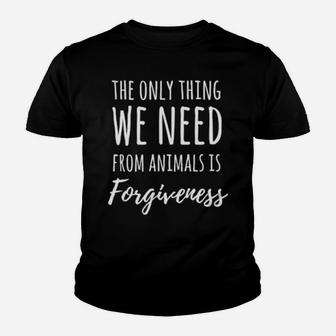 Vegan Design For Animal Rights And Meatless Veganism Youth T-shirt - Monsterry